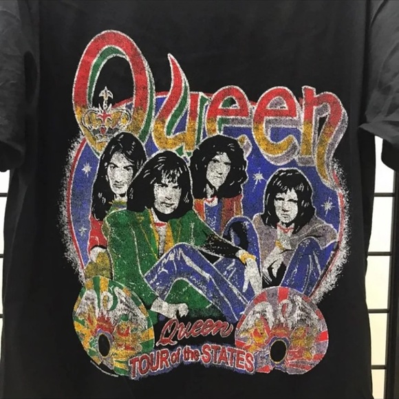 Tops - Queen Tour of the states graphic band tee